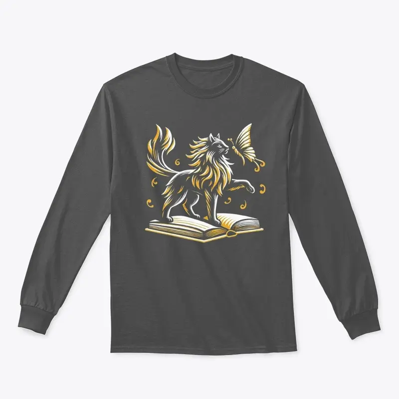 Funny Lion wiith Butterfly T-Shirt 