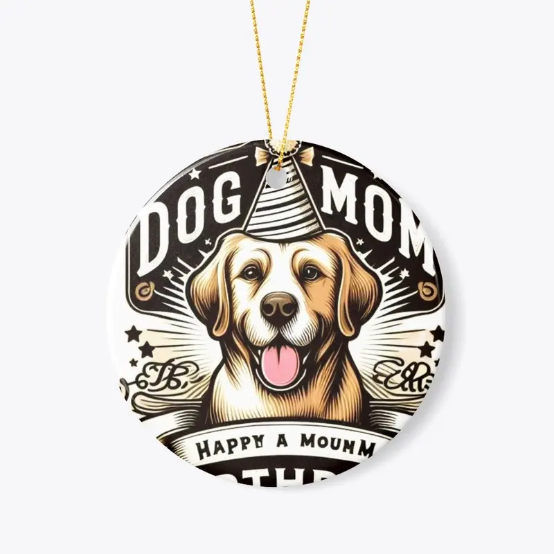 DOG MOM Happy Nirthday T-Shirt