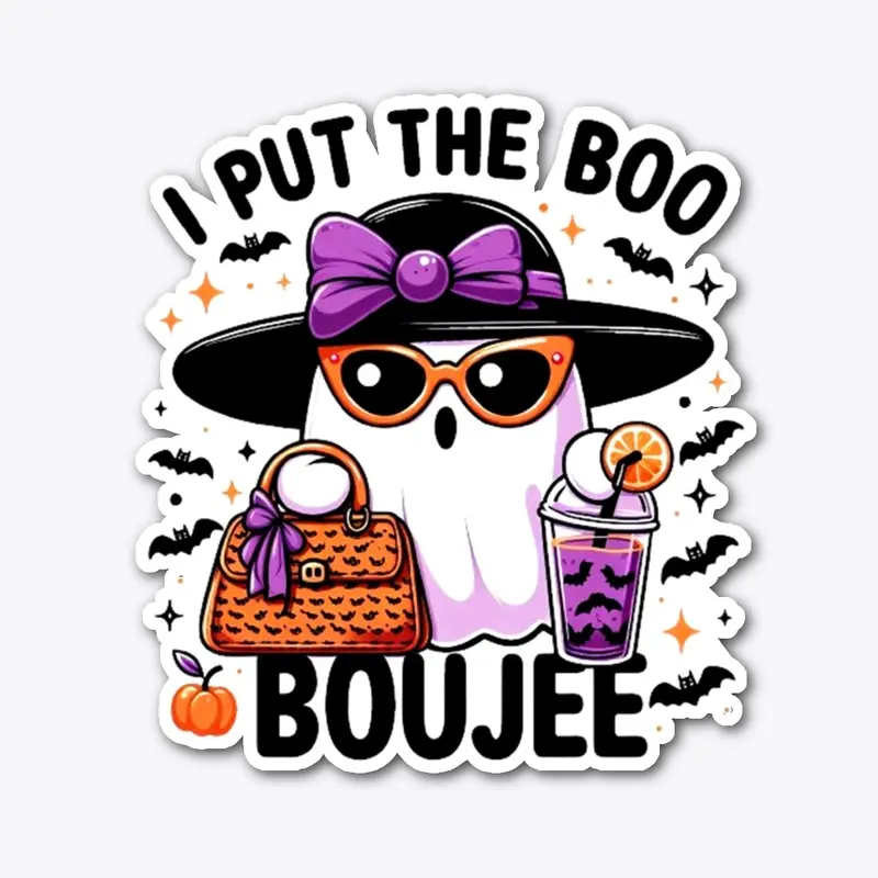 Halloween Boujee Ghost Unisex T-Shirt 