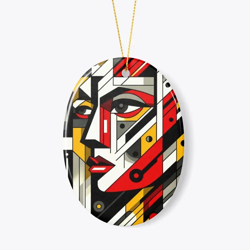 Abstract Art  Stylized Lady Face