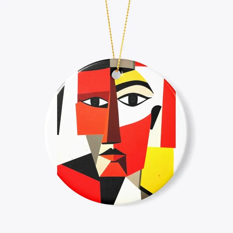 Abstract Art  Stylized Human Face Poster