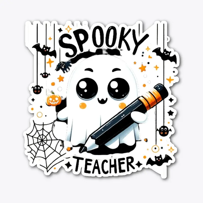 Spooky Ghost Teacher  Unisex T Shirt