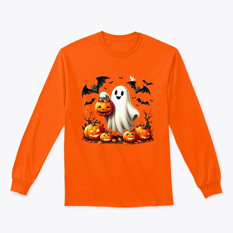 Ghost Halloween Womens Sweatshirt