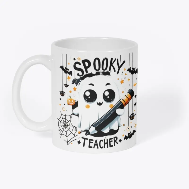 Spooky Ghost Teacher  Unisex T Shirt