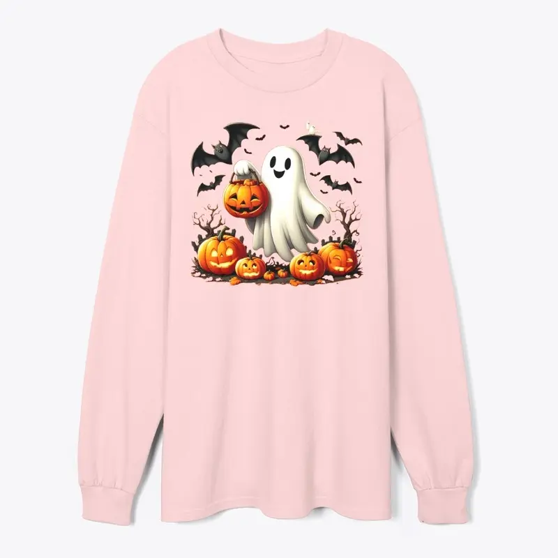 Ghost Halloween Womens Sweatshirt