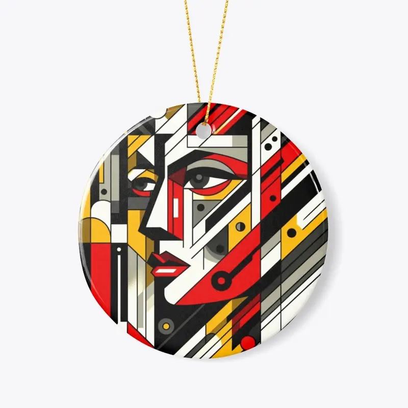 Abstract Art  Stylized Lady Face