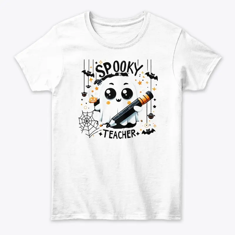 Spooky Ghost Teacher  Unisex T Shirt